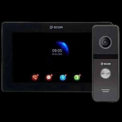 BCOM BD-770FHD/T Black Kit Комплект відеодомофона 32729 фото