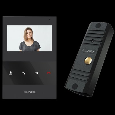Slinex ML-16HD(Black)+SQ-04M(Black) Комплект відеодомофону 30252 фото