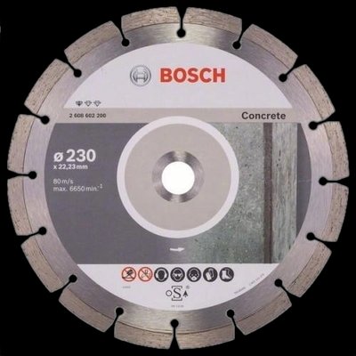 Bosch 230x22.23, 10 шт (2608603243) Алмазний відрізний круг по бетону 30068 фото
