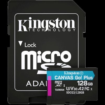 Kingston microSDXC 128 Гб U3 V30 A2 (SDCG3/128GBSP) Карта пам’яті 27874 фото