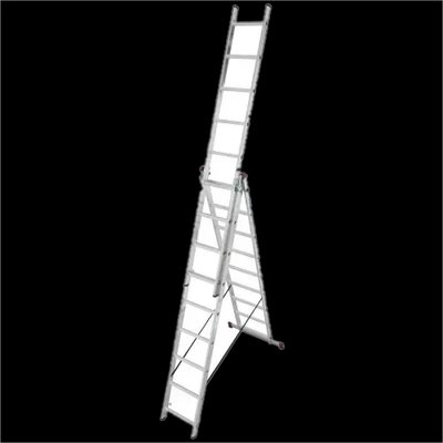 KRAUSE Corda Универсальная 3-секционная лестница 3х9 ст 29836 фото