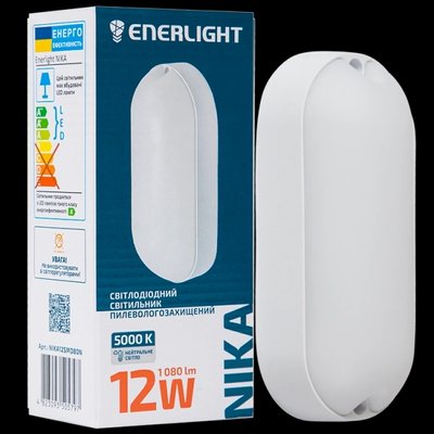 ENERLIGHT NIKA Світильник світлодіодний 12Вт 5000К IP65 30816 фото