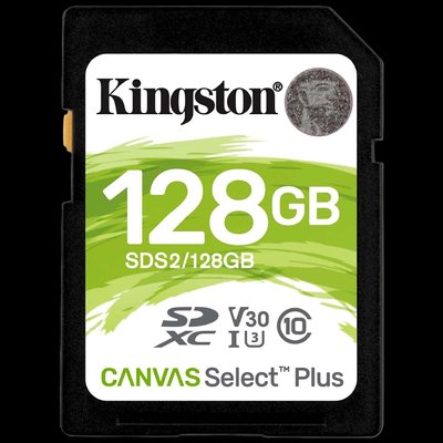 Kingston 128GB SDXC Canvas Select Plus 100R C10 UHS-I U3 V30 Модуль флеш-пам'яті 32698 фото
