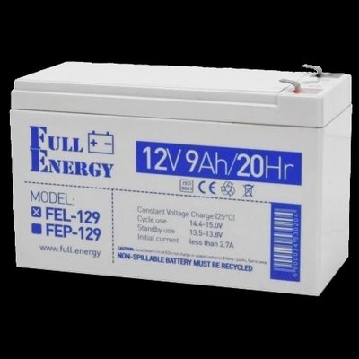 Full Energy FEL-129 Аккумулятор гелевой 12В 9А•ч 27145 фото
