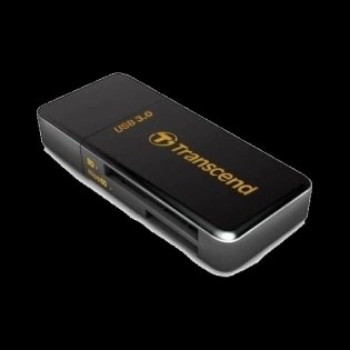 Transcend USB 3 1 Gen 1 microSD/SD Black Зчитувач 32018 фото