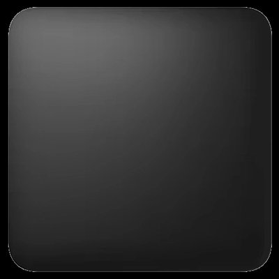 Ajax SoloButton (1-gang/2-way) [55] black Кнопка для одноклавішного чи прохідного вимикача 28779 фото