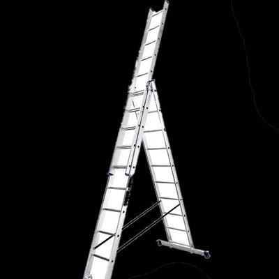 TRIOMAX VIRASTAR Алюмінієві трисекційні сходи 3х10 сходинок 30312 фото