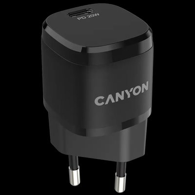 Canyon H-08 black (PD 20W) Мережевий зарядний пристрiй 28903 фото