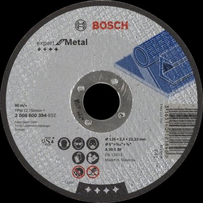 Bosch Expert for Metal 125x2.5х22.23 мм Відрізний круг по металу 30370 фото